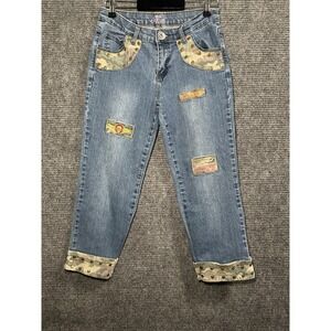 Y2K Miss‎ Jeanist Capri Jeans Size 5/6  Juniors Camouflage Theme